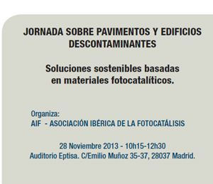 Jornada sobre pavimentos y edificios descontaminantes