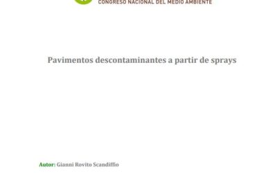 Pavimentos descontaminantes a partir de sprays