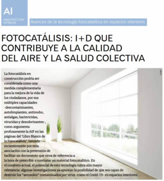 FOTOCATÁLISIS: I+D que contribuye a la calidad del aire y a la salud colectiva(Revista CIC)