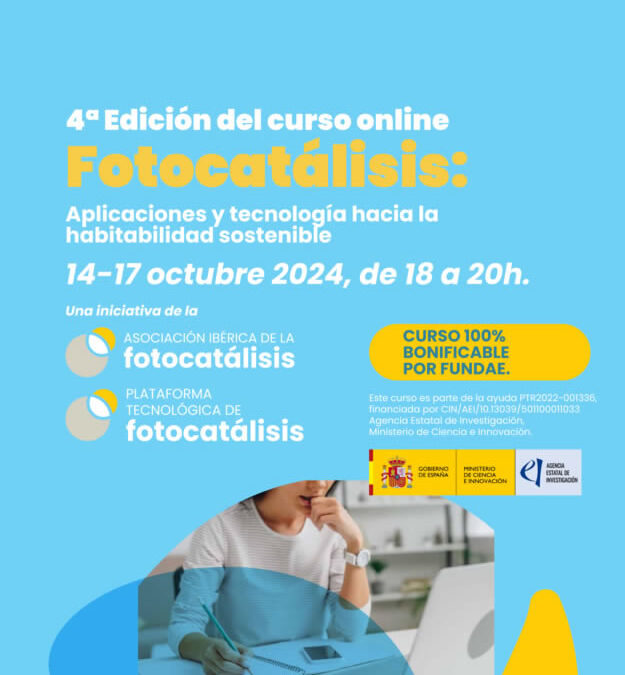 Abierta la inscripción en el Curso Online de Fotocatálisis 2024
