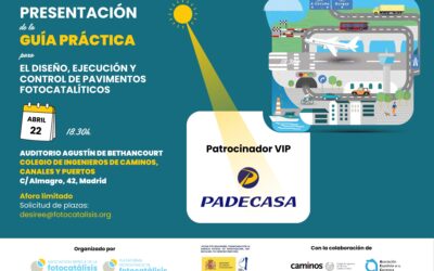 Padecasa se suma como patrocinador VIP a la presentación de la Guía Práctica para el diseño, ejecución y control de pavimentos fotocatalíticos