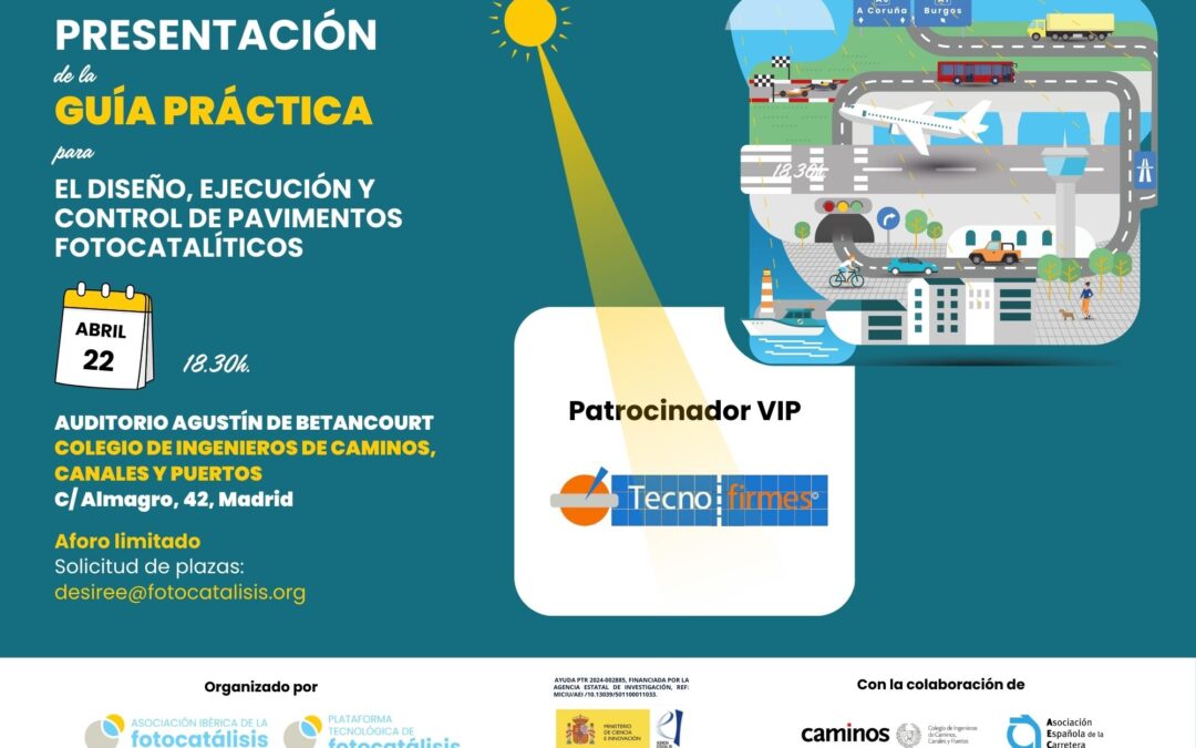Tecnofirmes se suma como patrocinador VIP a la presentación de la Guía Práctica de Pavimentos Fotocatalíticos