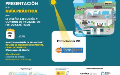 Tecnofirmes se suma como patrocinador VIP a la presentación de la Guía Práctica de Pavimentos Fotocatalíticos