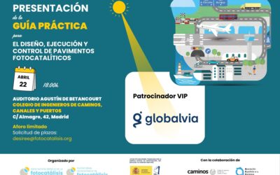 Globalvia se incorpora como Patrocinador VIP en la presentación de la Guía Práctica de Pavimentos Fotocatalíticos