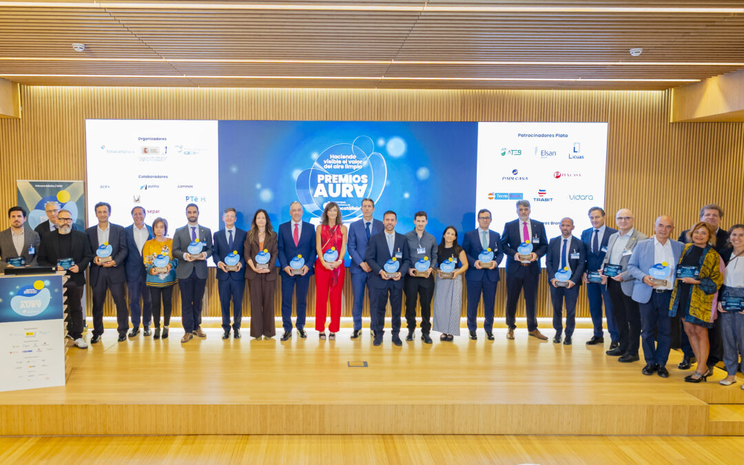Gran éxito de la primera edición de los Premios AURA a personas y entidades comprometidas con la calidad del aire